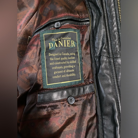 Vintage Danier Mens Leather Jacket XL - Picture 5 of 6
